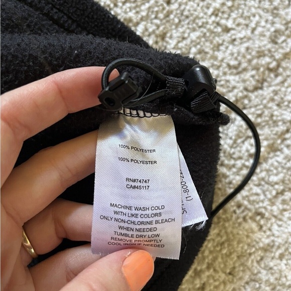 Bass Pro Shop Men’s Black Fleece Jacket Size Large Full Zip Pockets - Picture 7 of 12